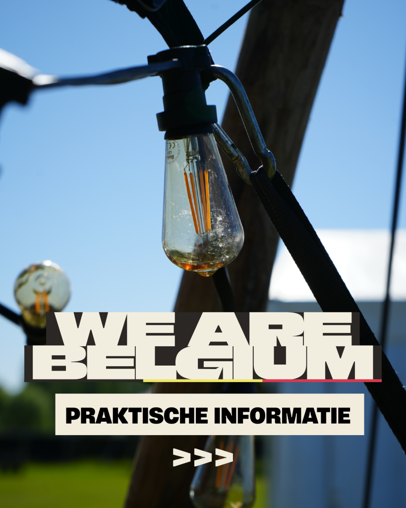 Praktische informatie We Are Belgium ook als voorbeeld
