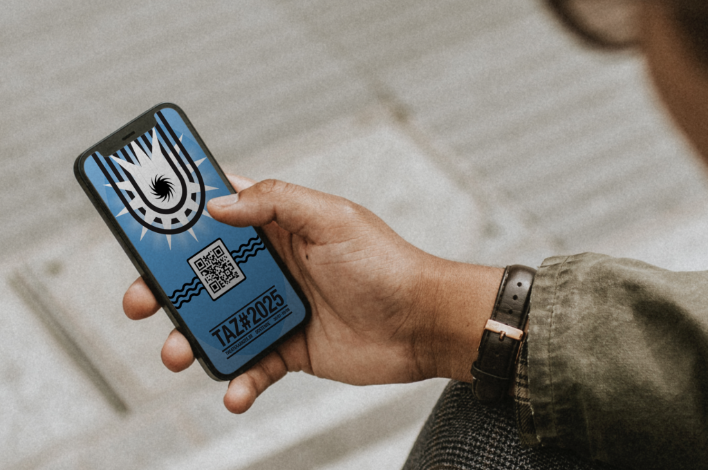 mockup ticket op gsm voor het portfolio